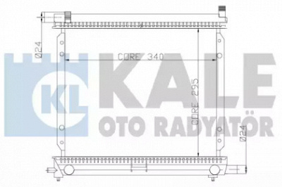 KALE OTO RADYATOR 361300 -  Радиатор, охлаждение двигателя